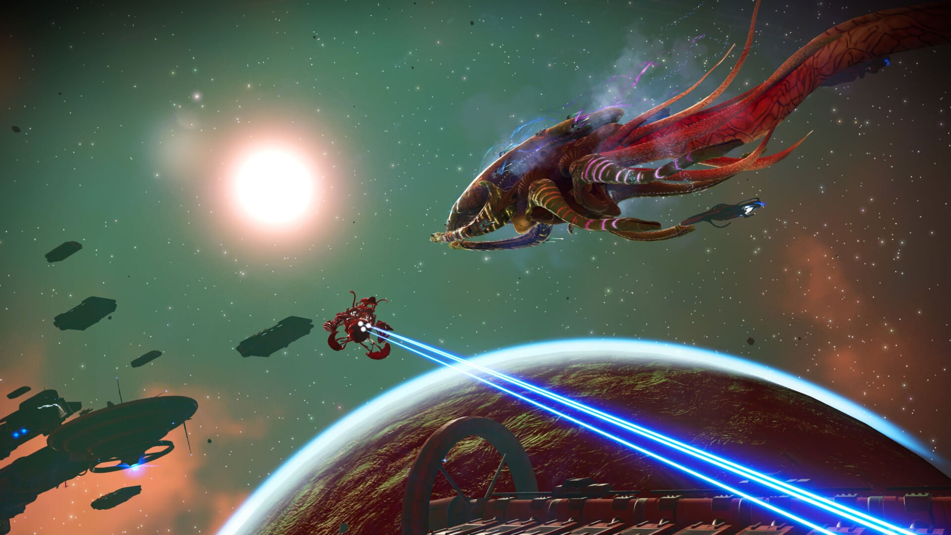No Man's Sky Endurance update lets you decorate your ships, add a crew, and encounter organic frigates